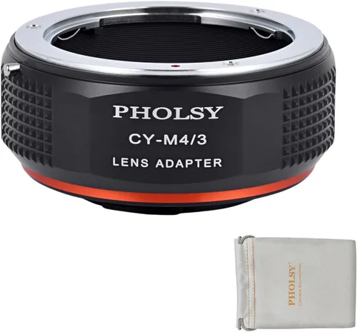Vista 8 de PHOLSY - Adaptador de lentes compatible con lente Nikon F (tipo G) a cámara MFT M4/3 Manual Mount Converter with Aperture Control Ring Compatible
