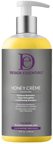 Vista 5 de Design Essentials Honey Crème Hidratante Shampoo sin sulfato, 8 fl oz - El paquete puede variar