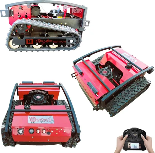 Vista 7 de Cortacésped con control remoto Subida de pendiente de 55 grados Corte de 24 pulgadas Tanque de gas de 6 L Motor de accionamiento sin
