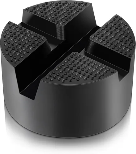 Vista 8 de DEDC Red Floor Jack Rubber Pad Two Depths X-Grooves Universal Jack Adapter