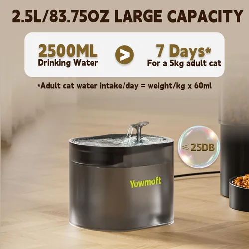 Vista 3 de Alimentador y fuente automática para gatos, dispensador de alimentos secos con temporizador de 3 litros, 10 porciones 1-4 comidas diarias