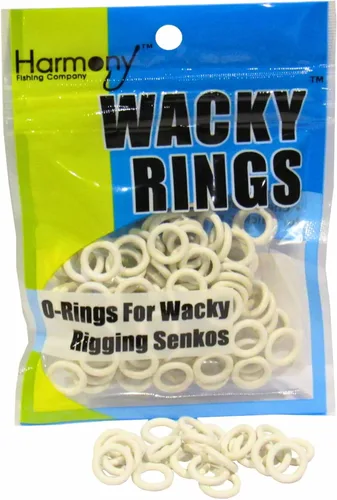 Vista 10 de (100pk) – O-Rings for Wacky Rigging Senkos/Worms/Soft Stickbaits – Bait Saver Orings for Senko Worm – Save Your Baits from Tearing While Wacky Neko