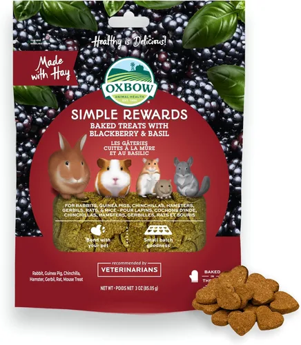 Vista 22 de Oxbow Simple Rewards - Golosinas de conejillo de indias y conejos, plátano