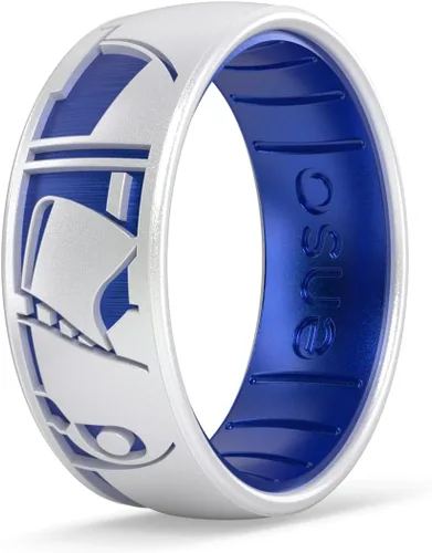 Vista 12 de Enso Rings Anillo de boda de silicona – Diseños grabados de Star Wars – Ajuste cómodo – Hecho en Estados Unidos – Ideal para uso activo