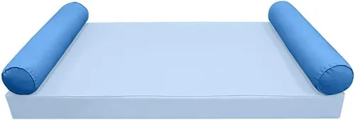 Vista 2 de *Solo funda* Funda de almohada Style5 para cuna de 26 x 8 pulgadas, funda de almohada con ribete acanalado AD102