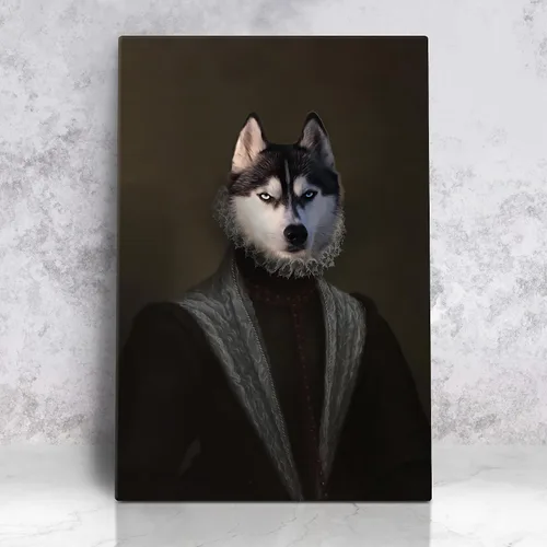 Vista 43 de Awesometik Impresión en lienzo personalizada retrato real de mascota a partir de foto, retrato personalizado del Renacimiento, retratos, retratos 20