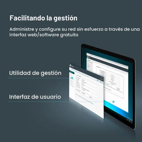 Vista 4 de TP-Link - Switch Gigabit de 24 puertos, fácil gestión inteligente, fácil instalación, escritorio/montaje en rack, metal resistente con puertos