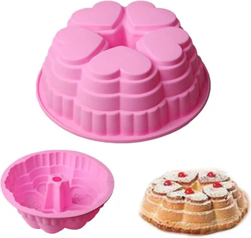 Vista 12 de FantasyDay Molde de silicona para pastel de cumpleaños de cola de pavo real de 9.5 pulgadas, moldes para hornear pasteles de fiesta para tu postre #1