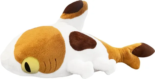Vista 9 de Juguetes de peluche de Sharkitty, juguetes de peluche combinados de tiburón y gato (negro 27.5 pulgadas)
