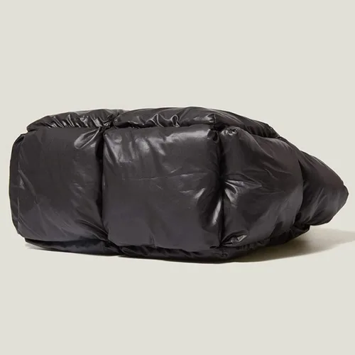 Vista 5 de Bolsa de mano acolchada para mujer, bolsa acolchada ligera de invierno, de algodón, acolchada, bolsa de hombro acolchada