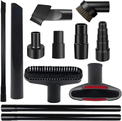 Vista 8 de Kit de 11 piezas universales de accesorios para aspiradora de 1 1/4" para accesorios de aspiradora de taller con accesorios de cepillo
