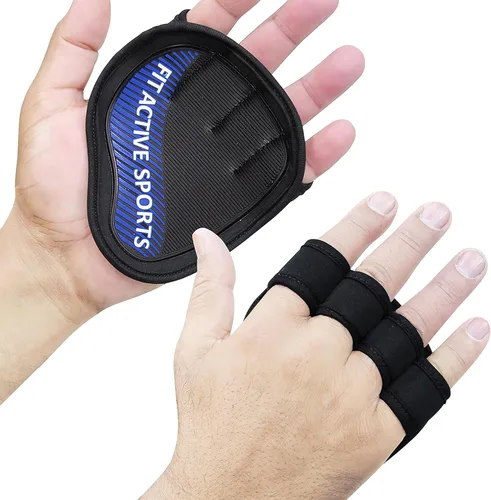 Vista 11 de Guantes de entrenamiento Fit Active Sports para el gimnasio - Agarres duraderos para el gimnasio y almohadillas de agarre - Acolchado de goma