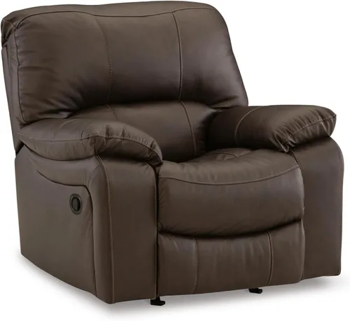 Vista 16 de Signature Design by Ashley - Sofá reclinable manual, primera base, color gris Space-saving 3-in wall distance, Easy-to-clean gunmetal faux leather