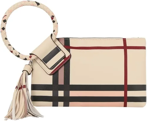 Vista 13 de Monedero de mano para mujer, cartera de noche con correa de mano, informal, formal, de cuero vegano, Metro Muse
