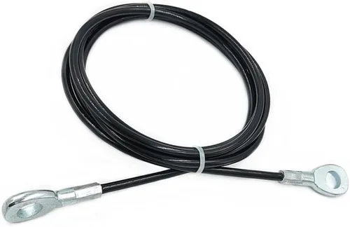 Vista 4 de High Strength Fitness Gym Replacement Cable 5mm Steel Wire with Nylon Coating, Smooth Operation (2m)