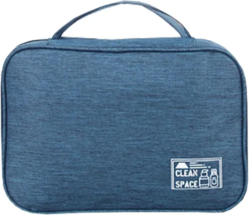 Vista 8 de Neceser colgante para viajes, bolsa organizadora de maquillaje impermeable para hombres y mujeres, bolsa de almacenamiento portátil de cosméticos