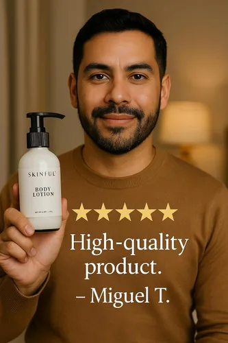 Vista 4 de Skinful Loción corporal, loción hidratante diaria para piel seca, hidratante corporal de cuidado intensivo - 4.2oz