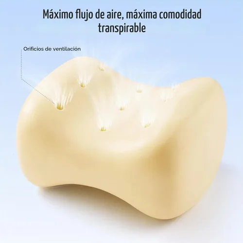 Vista 6 de YFONG Almohada de rodilla para dormir de lado, almohada de espuma viscoelástica, color azul