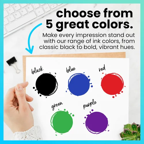 Vista 6 de ExcelMark Premium - Tinta de recambio para sellos autoentintados - 1 onza (Negro)