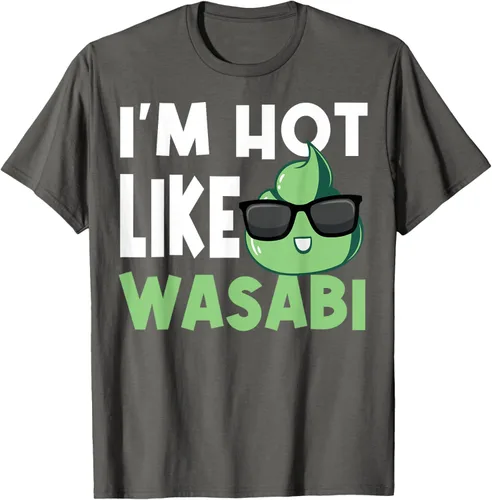 Vista 30 de Wasabi - Camiseta de condimentos de pasta picante de rábano picante japonés, Negro