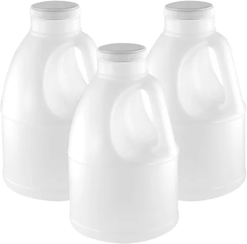 Vista 2 de Pinnacle Mercantile Jarra de plástico de 1 galón (paquete de 24) reutilizable, apta para alimentos, sin BPA, recipientes de polietileno de alta