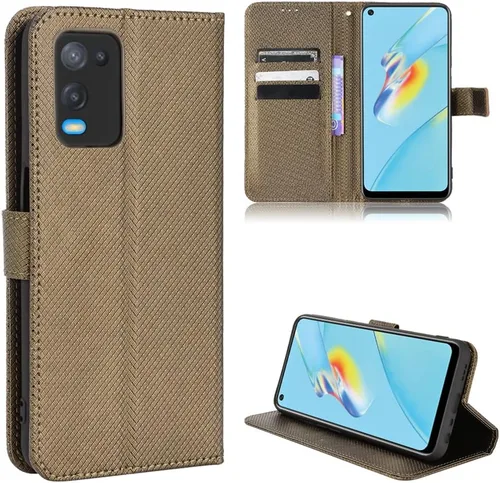 Vista 9 de Funda para Oppo A54 4G Funda de piel sintética con tapa para Oppo A54 4G CPH2239, color negro