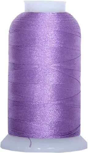 Vista 19 de Carretes de hilo de poliéster, 1000 m – 160 colores – Peso del hilo: 40 40wt trilobal polyester embroidery thread with bright sheen. Works with