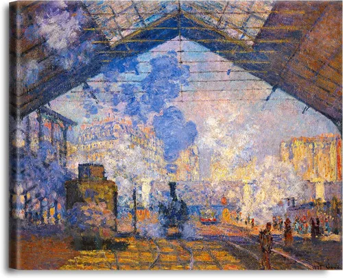 Vista 253 de A&T ARTWORK Antibes Seen from The Salis Gardens de Claude Monet Las Obras de Arte Clásico Mundial Reproducciones, Impresiones de Arte en Lienzo