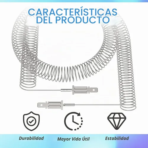 Vista 2 de Secadora Elemento calefactor Restring Coil, encaja 5300622032 Frigidaire
