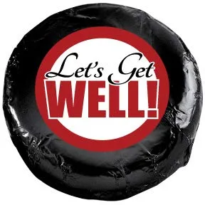 Vista 3 de Get Well Cookie Talk - Trío de galletas rellenas de crema con chocolate
