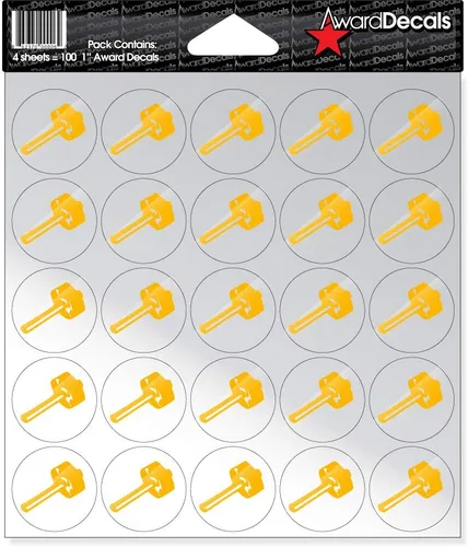 Vista 8 de Award Decals Sledgehammer (negro sobre transparente)