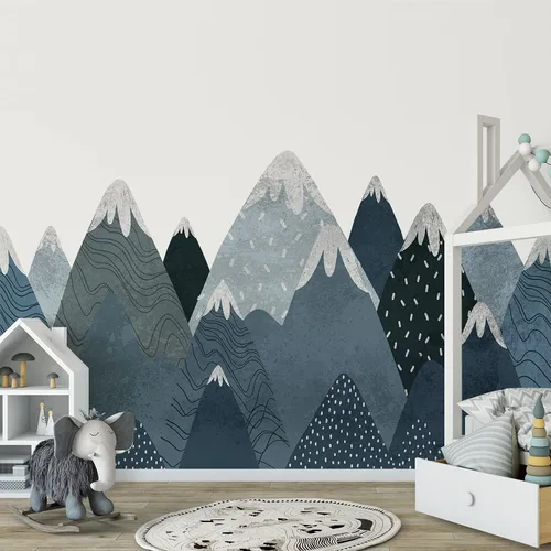 Vista 11 de Alwayspon Mural de pared de tela de arco iris, autoadhesivo, adhesivo de pared para decoración de habitación de niños, cuarto de bebé, acuarela