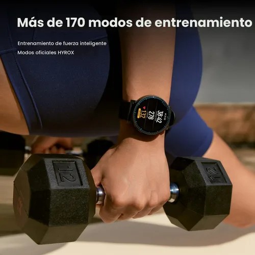 Vista 5 de Amazfit Reloj inteligente Active Max, pantalla AMOLED de 1.5", GPS, iOS