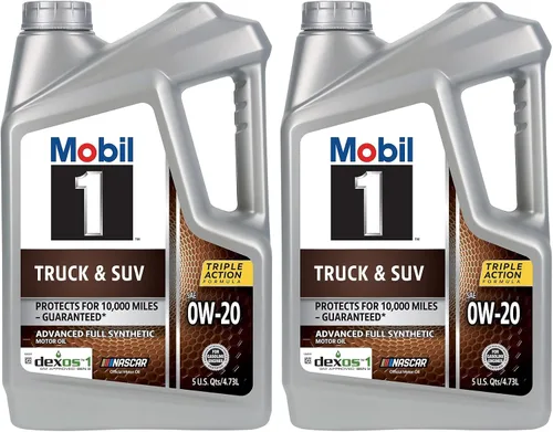 Vista 2 de Mobil 1 - Aceite de motor sintético completo para camionetas y SUV 0W-20, 5 cuartos de galón
