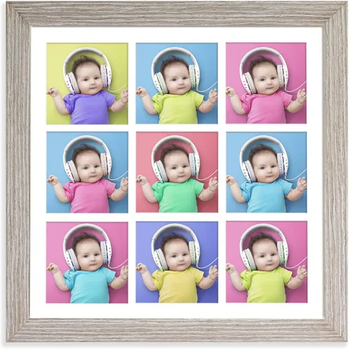 Vista 15 de YK artwood Impresiones en lienzo personalizadas con tus fotos, marco personalizado de 8 x 8 pulgadas, marco moderno de madera negra con tu foto