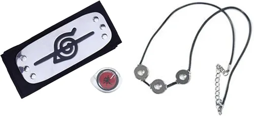 Vista 5 de Conjunto de bata de cosplay unisex, disfraz largo de Halloween, cuello alto, capa, diadema, collar y anillo