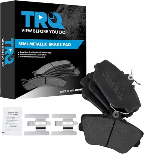 Vista 31 de TRQ Pastillas de freno delanteras semi metálicas compatibles con Ford Expedition 2018-2021 F-150 2018-2020 Lincoln Navigator 2018-2022