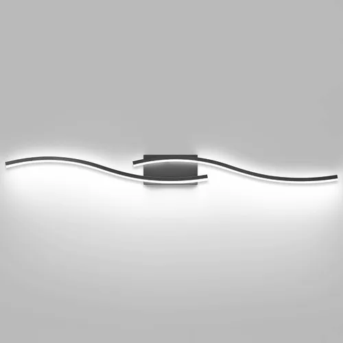 Vista 23 de PRESDE Lámpara LED de Tocador de Baño de 24", Moderna Luminaria de Barra de Pared Negra Sobre Espejo Regulable 3CCT