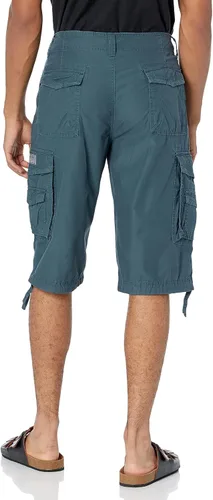 Vista 45 de Unionbay Survivor pantalones cortos de cargo con cinturón para hombre