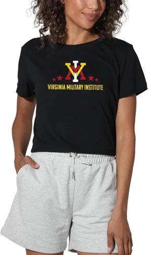 Vista 232 de Colección oficial de camisetas con diseño de mascota desgastada para mujer, color negro Grizzlies del estado de Adams