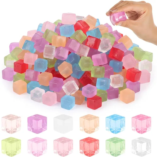 Vista 10 de Poen 50 mini bolas de cubitos de hielo de 0.7 pulgadas Fidget Toys Color elegante