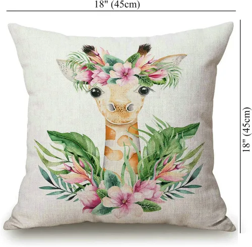 Vista 32 de Solekla Funda de almohada cuadrada de lino y algodón con flores blancas y negras, funda de cojín decorativa para sofá de 18 x 18 pulgadas Sl157