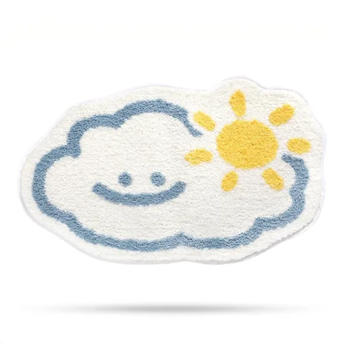 Vista 16 de Molesun Alfombra de baño bonita, alfombra de ducha de microfibra de felpa antideslizante, absorbente de agua, divertidos tapetes de animales