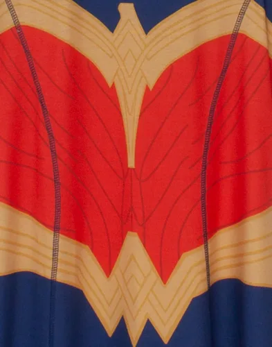 Vista 5 de Wonder Woman Dress Cosplay Women Red OR Blue Ladies Dress Up Outfit