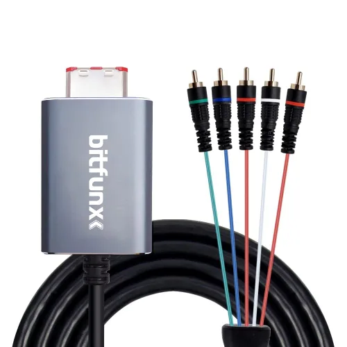 Vista 2 de Cable de componente para video componente Gamecube 5RCA YPbPr para Nintendo Gamecube NGC salida AV digital