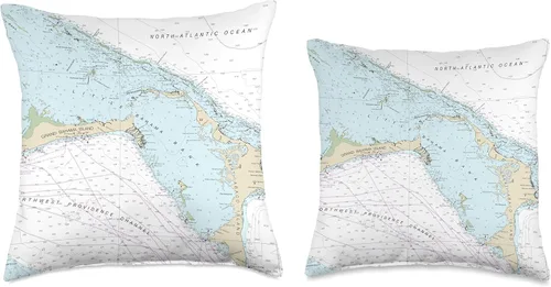 Vista 3 de 15 Degrees East Nautical Chart-Abaco Islands, Bahamas, Caribe, 16 x 16, multicolor