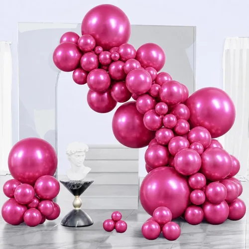 Vista 36 de PartyWoo - Globos de color nude, 140 unidades, color albaricoque, estilo bohemio, otoño, diferentes tamaños Albaricoque-f05