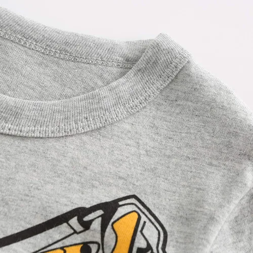 Vista 3 de HowJoJo Camisetas de algodón de manga larga para niños, camisetas gráficas Monster Truck
