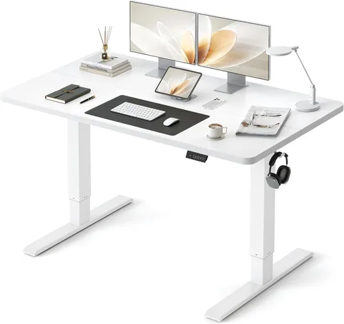 Vista 14 de CubiCubi Escritorio eléctrico grande de pie de 48 x 30 pulgadas, escritorio Negro