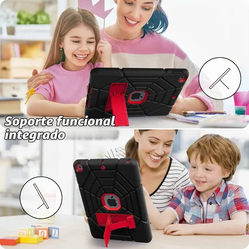 Vista 5 de Grifobes - Funda para iPad de 9.ª generación, para iPad de 8.ª/7.ª generación 2021/2020/2019, funda protectora resistente de 10.2" con soporte
